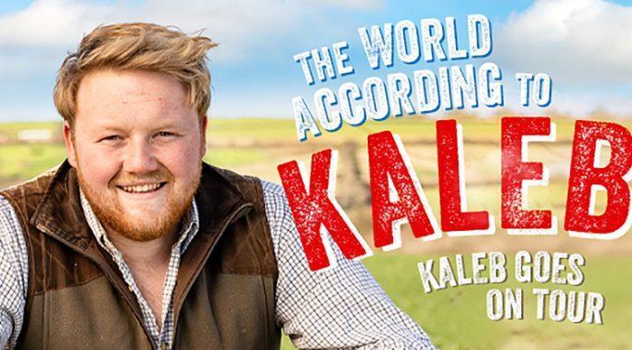 Kaleb Cooper The World According to Kaleb UK tour theatre show dates poster featuring Kaleb Cooper