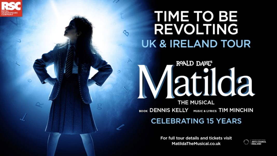 Matilda The Musical UK Tour 2025-2026 poster
