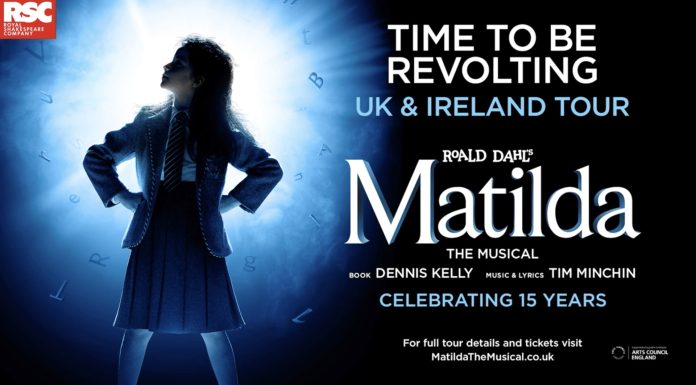 Matilda The Musical UK & Ireland Tour 2025/26 Matilda The Musical UK Tour 2025-2026 poster