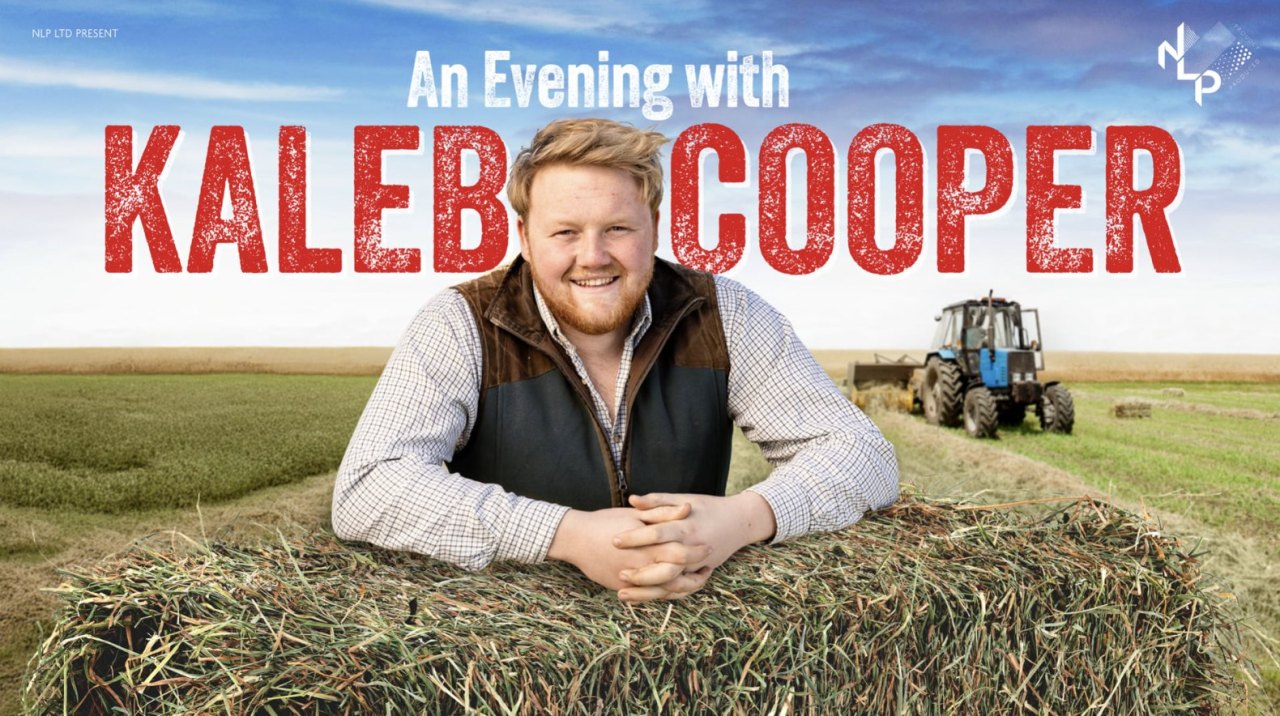 Shut the gate! Kaleb Cooper, Chipping Norton’s finest celebrity farmer and Sunday Times bestselling author, who shot to fame starring in Prime Video series, Clarkson’s Farm, has decided to conquer his fear of the unknown and embark on his first ever theatre tour
