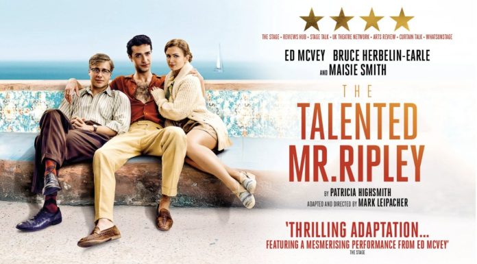 The Talented Mr. Ripley The Talented Mr Ripley UK tour 2026 poster