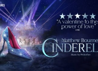 Matthew Bourne Cinderella ballet UK tour wartime London stage