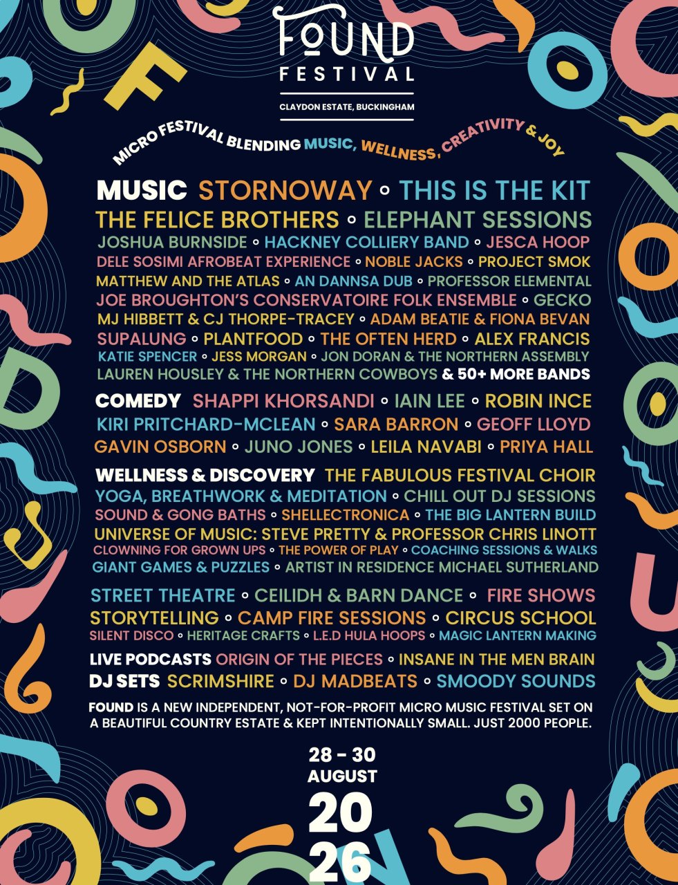 Found Festival programme